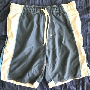 Old Navy Board Shorts Swimming Trunks Blue and White